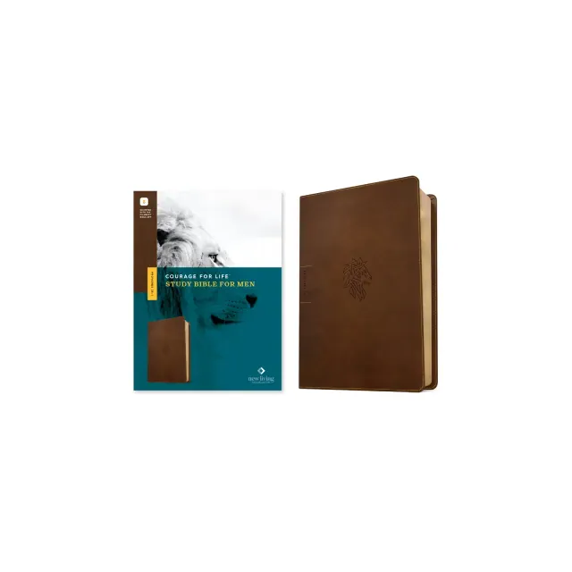 NLT Courage for Life Study Bible for Men, Filament Enabled - by New Living Translation