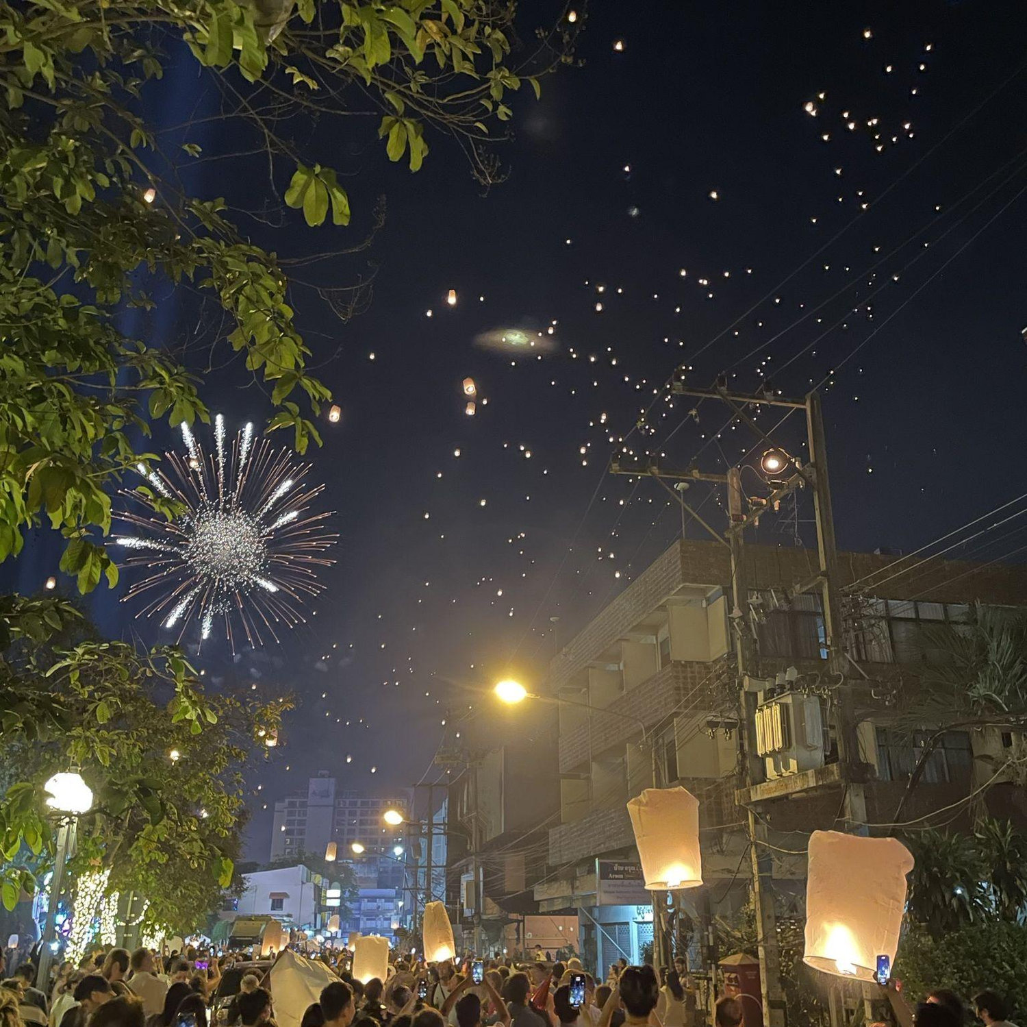 Our favorite New Years celebration was at a magical lantern festival in Thailand, where we sent off our own wishes alight into the open sky.