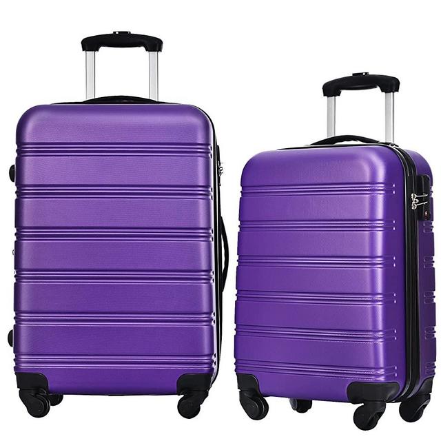 Merax Luggage Sets 2 Piece Carry on Luggage Airline Approved,Hard Case Luggage Expandable Checked Luggage Suitcase Set with Wheels