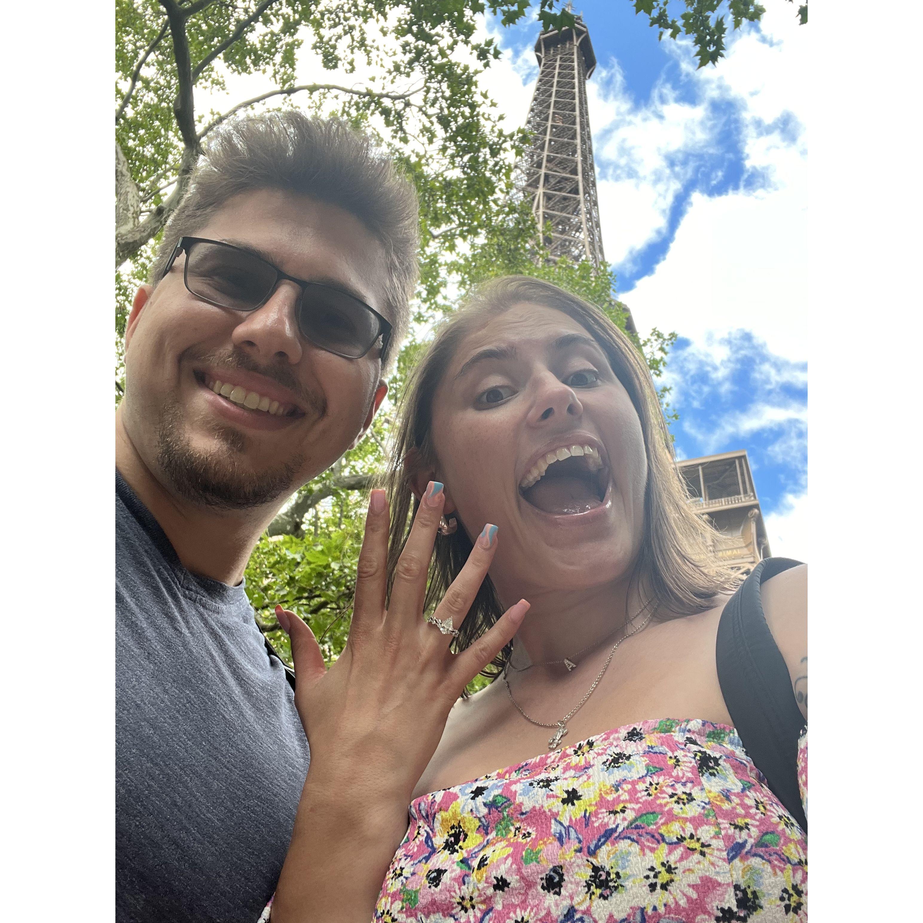 Beaming with excitement!