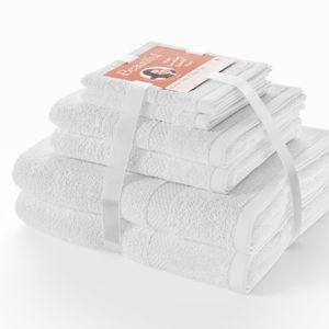 Beautiful Dobby 6pk Towel Set, Contains 2 Bath, 2 Hand, 2 Wash - Off White by Drew Barrymore