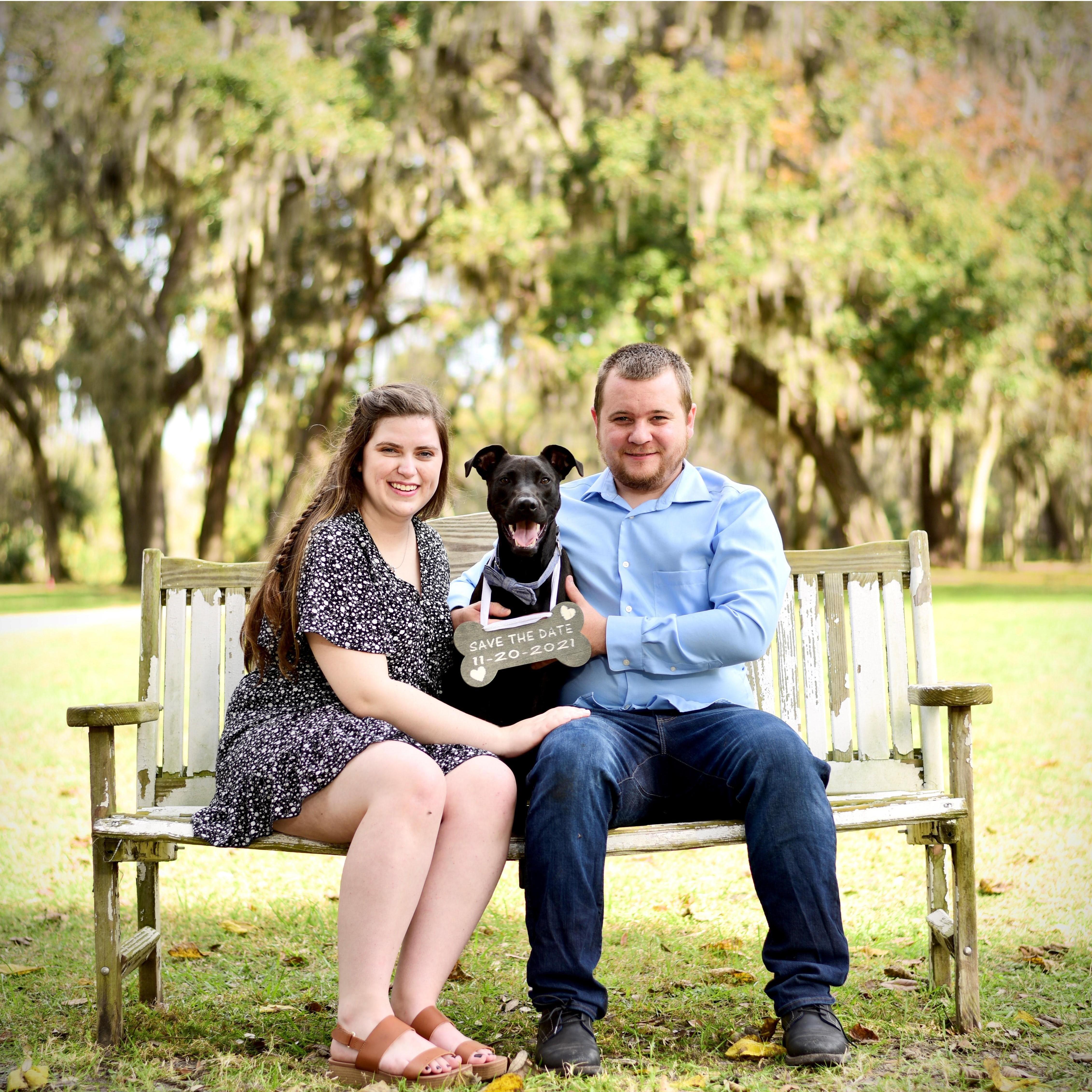 Our little family with our sweet Cooper.