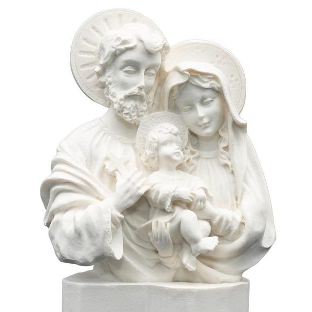 Handmade Alabaster The Holy Family Statue...