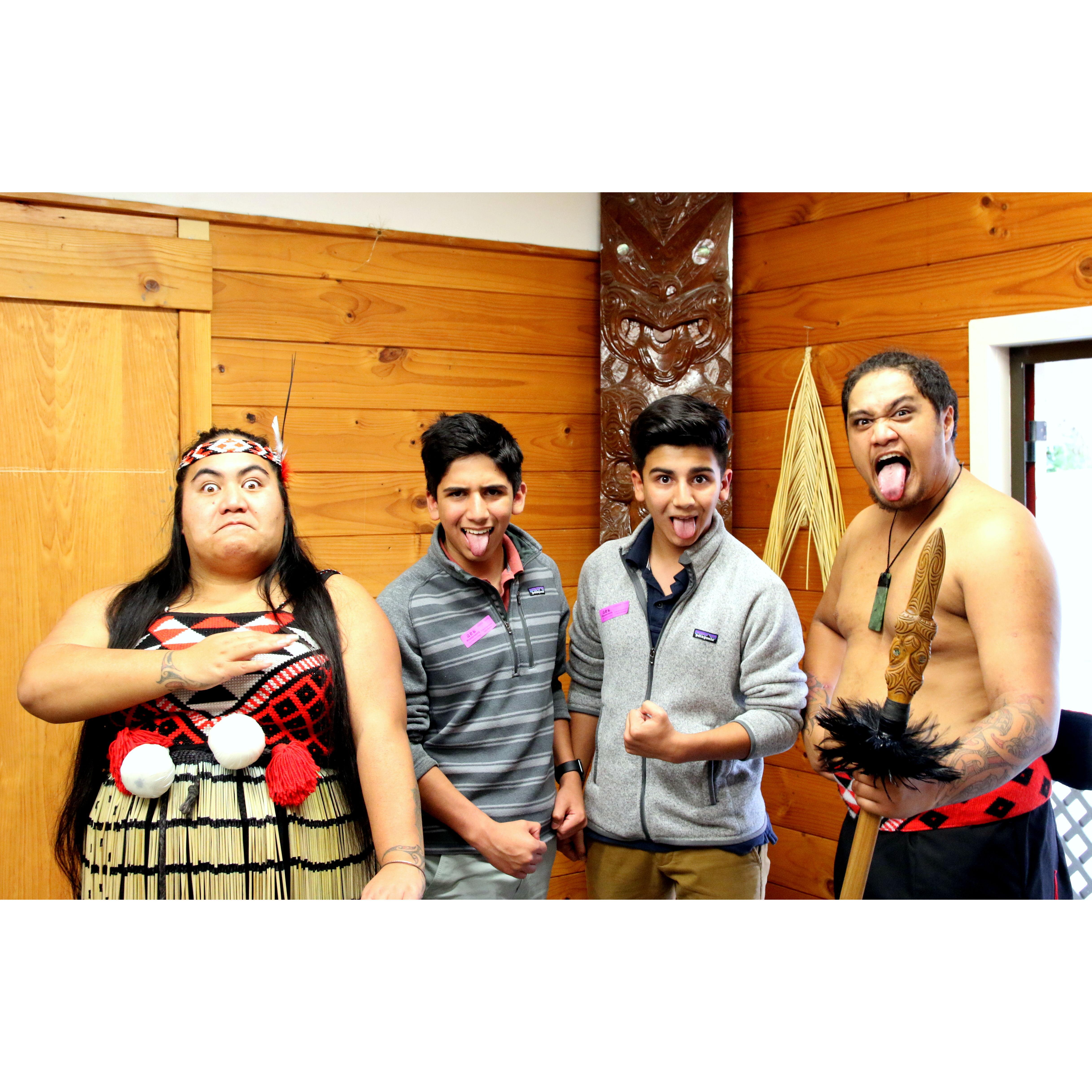 Visiting a Maori Tribe, New Zealand