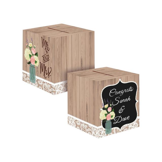 Rustic Wedding Card Box, each