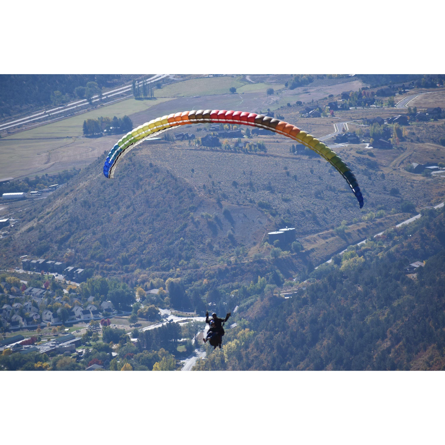 Paragliding together for our first time