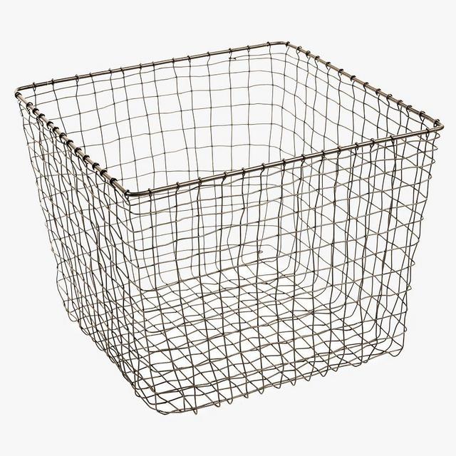 Andrea Storage Basket, 14" x 11", Gray