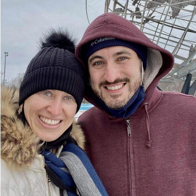 Supporting my man when he runs races in 16-degree weather! YES! This race was in January at 8am and FREEZING!