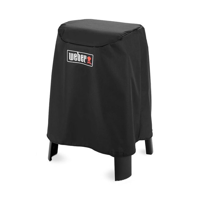 Weber Grill Cover for Lumin Electric Grill with Stand, Black – Weather‑Resistant Premium Cover for Lumin & Lumin Compact with Stand