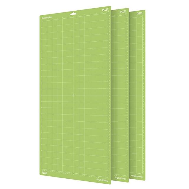 RIZEE StandardGrip (12×24 inch 3 pack) Cutting Mat For Cricut Explore Air 2/ Air/One Standard Adhesive Sticky Green Quilting Cricket Replacement Accessories For Cricut.