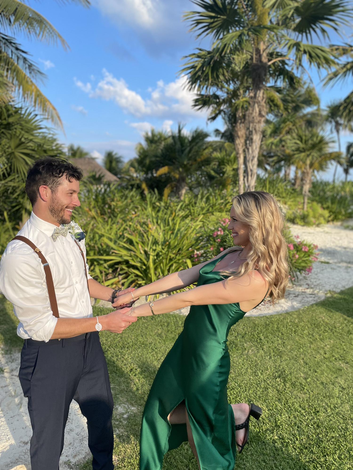 Cancun, Mexico. Ready for Austin's friend's wedding.