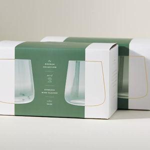 Morgan Stemless Wine Glasses, Set of 4