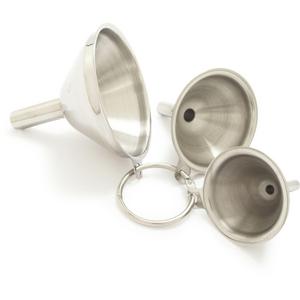 Stainless Steel Mini Funnels, Set of 3