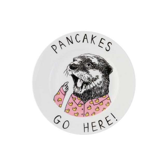 Pancakes Go Here Side Plate
