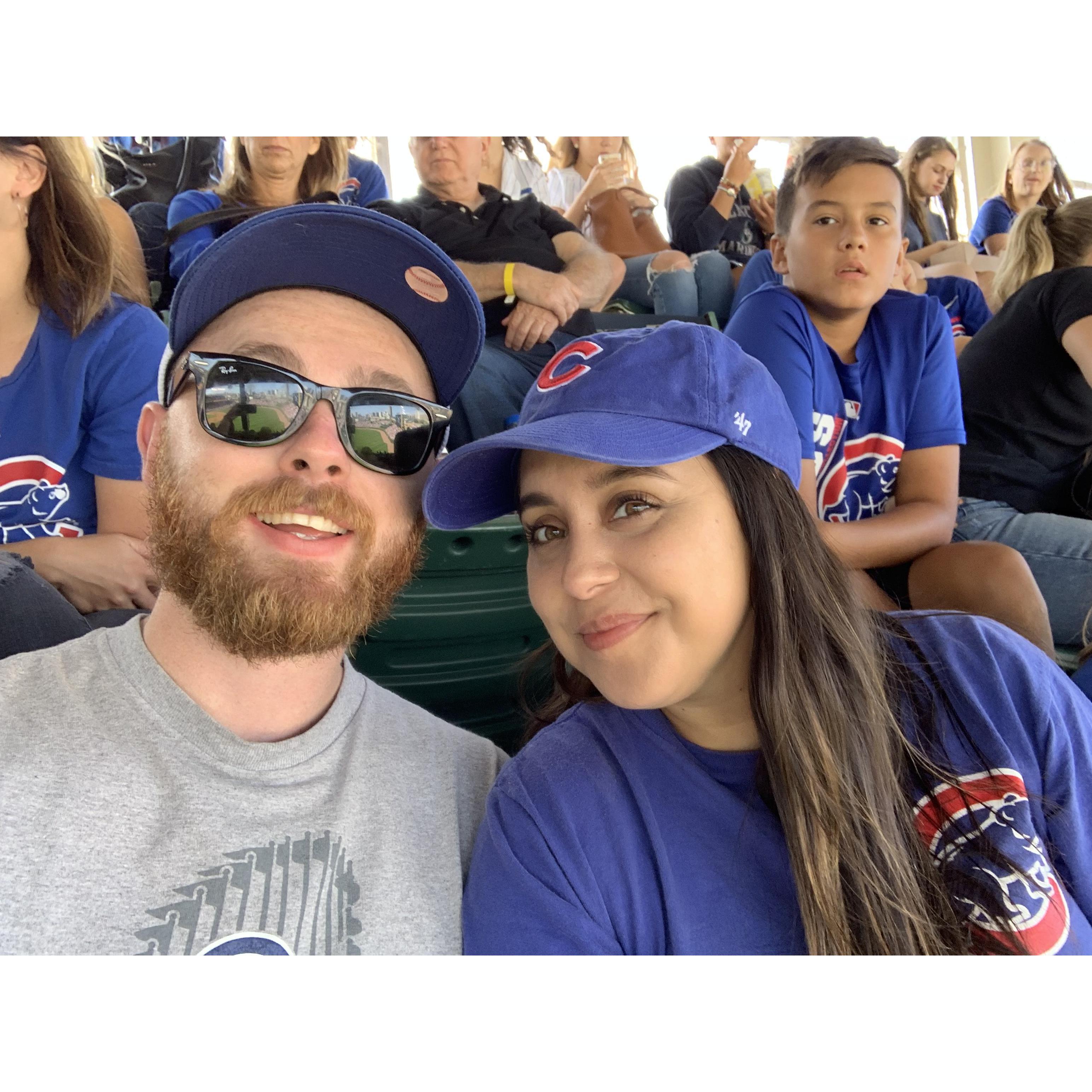 Our first Cubs game together! September 2019