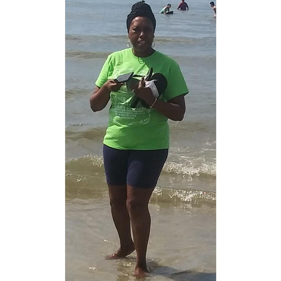 Strolling on the beach at Hilton Head Island, South Carolina.