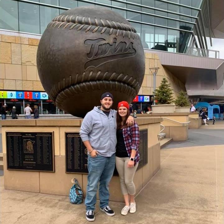 Our first Pro baseball game together
