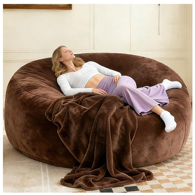 Big Beanbag Chairs for Adults ，6FT Bean Bag Chair with Filler Memory Foam Chair Super Soft Plush, Living Room Furniture, Suitable for bedrooms, Comfy Lounge Reading Chairs