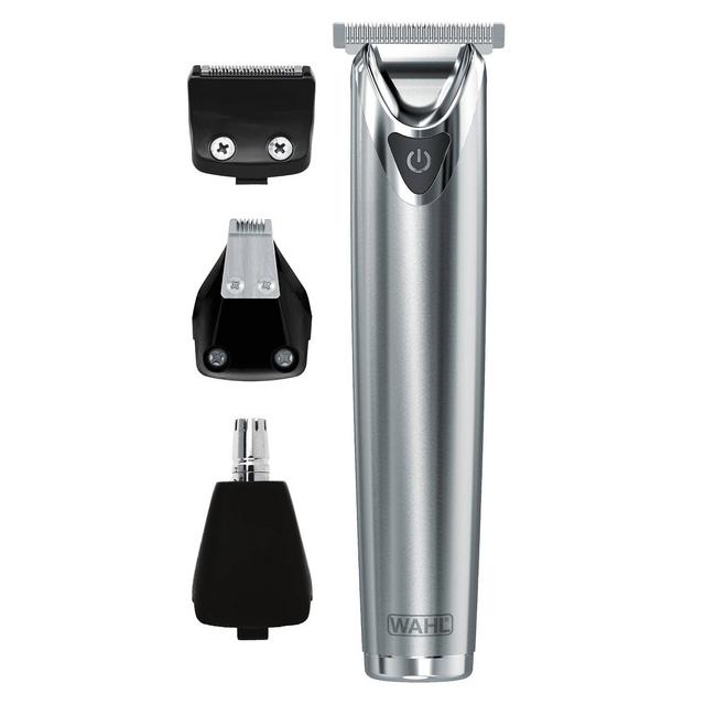 Wahl Stainless Steel Lithium Ion Men's Multi Purpose Beard, Facial Trimmer and Total Body Groomer - 9818-5001