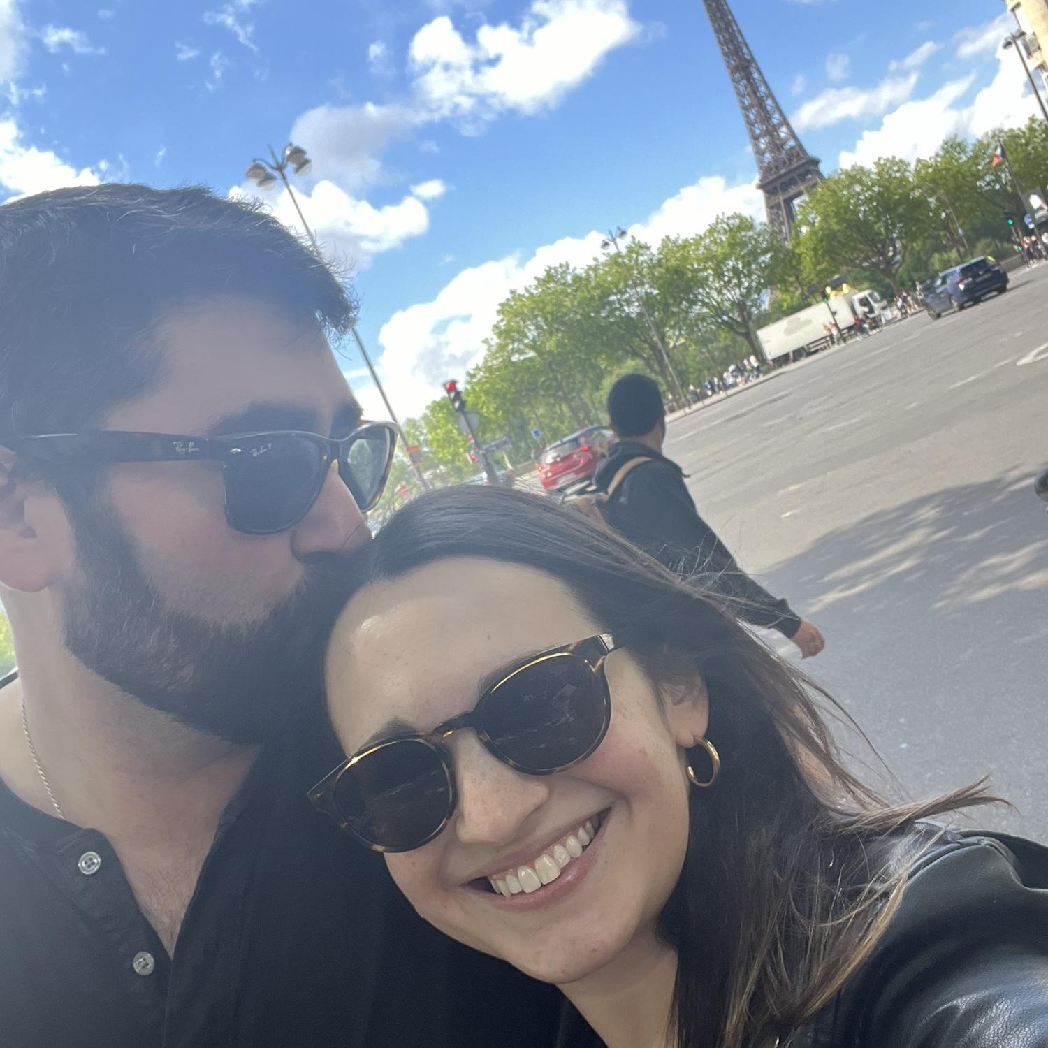 At the Eiffel Tower