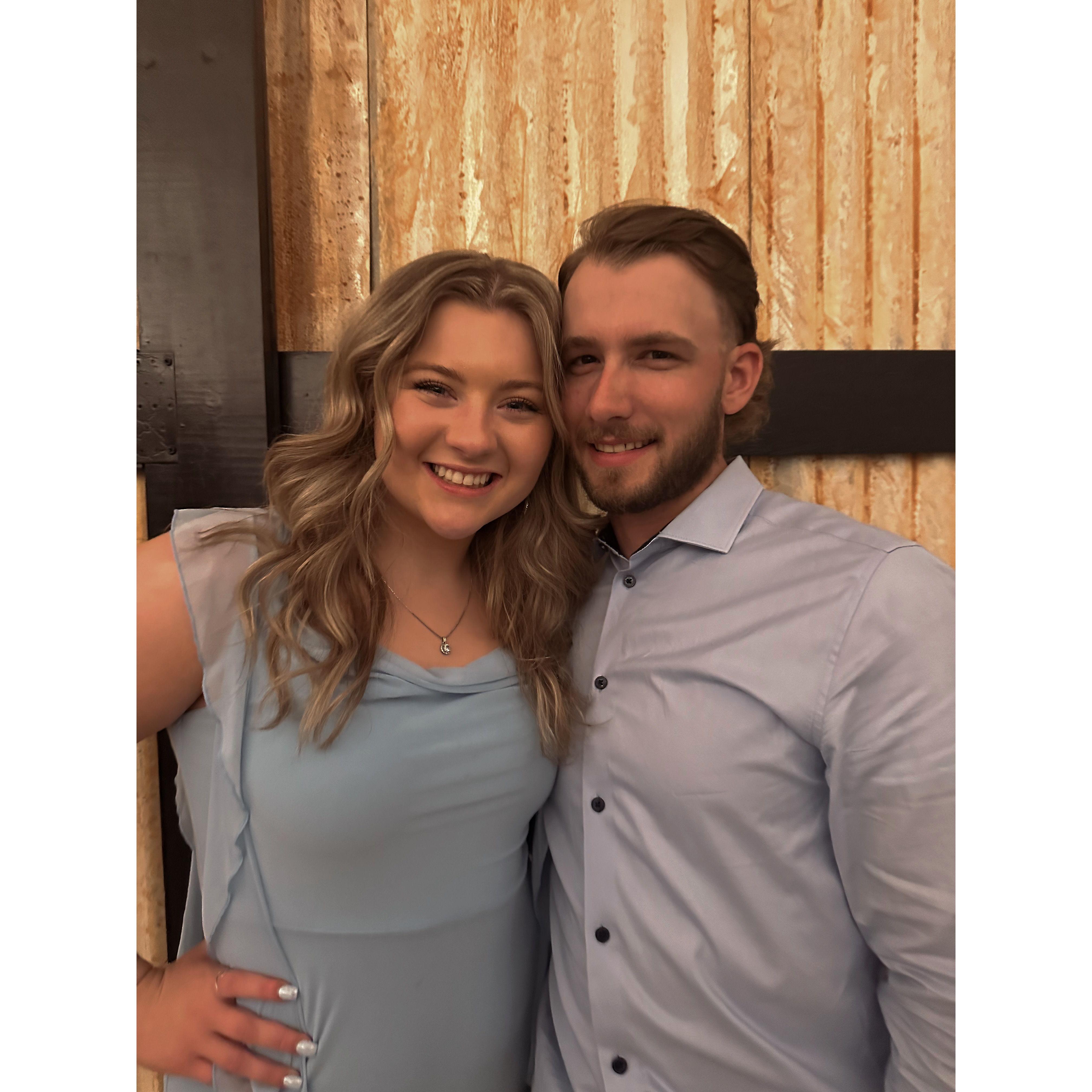 Our first wedding together!