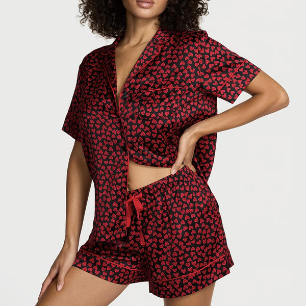 Signature Satin Short Pajama Set