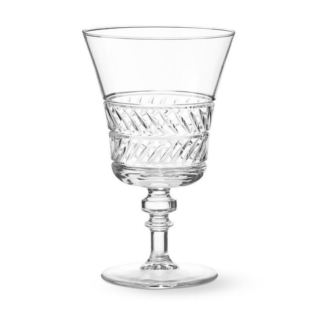 Palm Cut Goblets, Set of 4