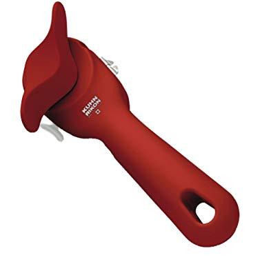 Kuhn Rikon Auto Safety Smooth Touch Can Opener, No Sharp Edges, Lid Lifter