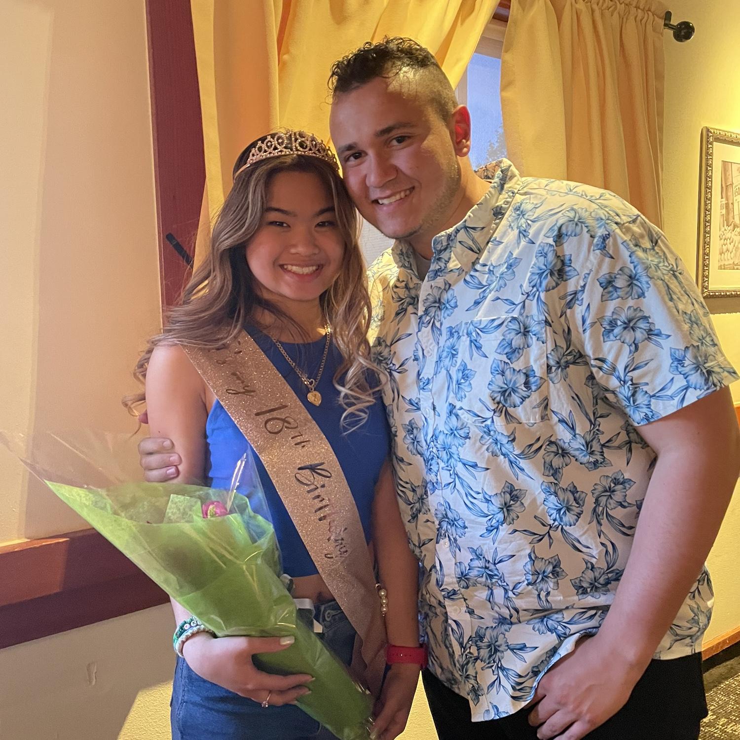 Celebrating my birthday for the firsttime with him