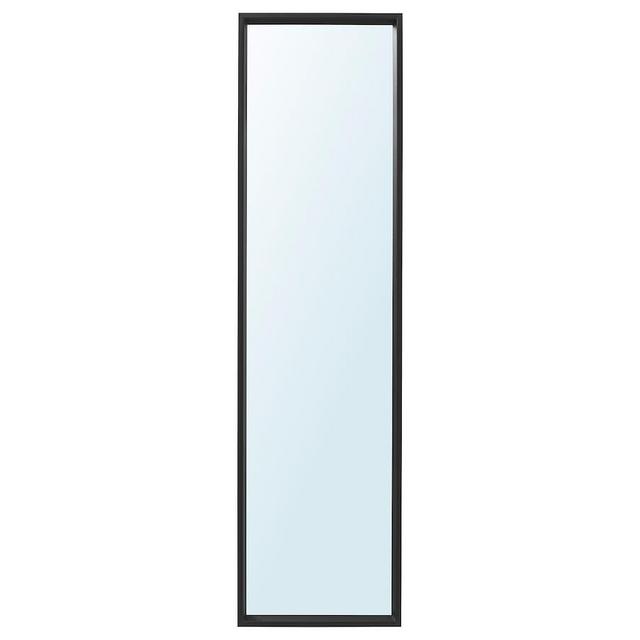NISSEDAL Mirror, black, 15 3/4x59