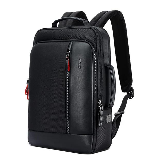BOPAI Intelligent Increase Backpack Men Travel Friendly Laptop Backpack Water Resistant Anti-Theft Laptop Rucksack with USB Charging Business Laptop Backpack for Men College Backpack Travel , Black