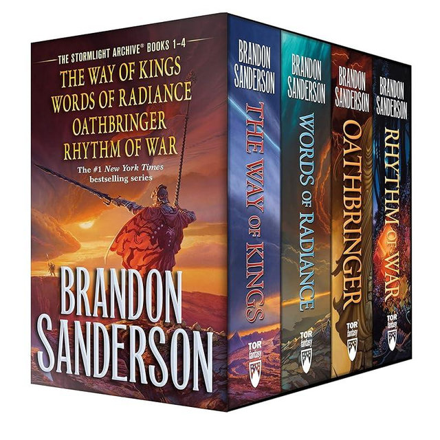 Stormlight Archives HC Box Set 1-4: The Way of Kings, Words of Radiance, Oathbringer, Rhythm of War (The Stormlight Archive)