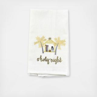 Nativity O Holy Night Hand Towel, Set of 2