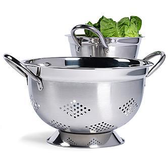 2pc Colander Set - Stainless Steel