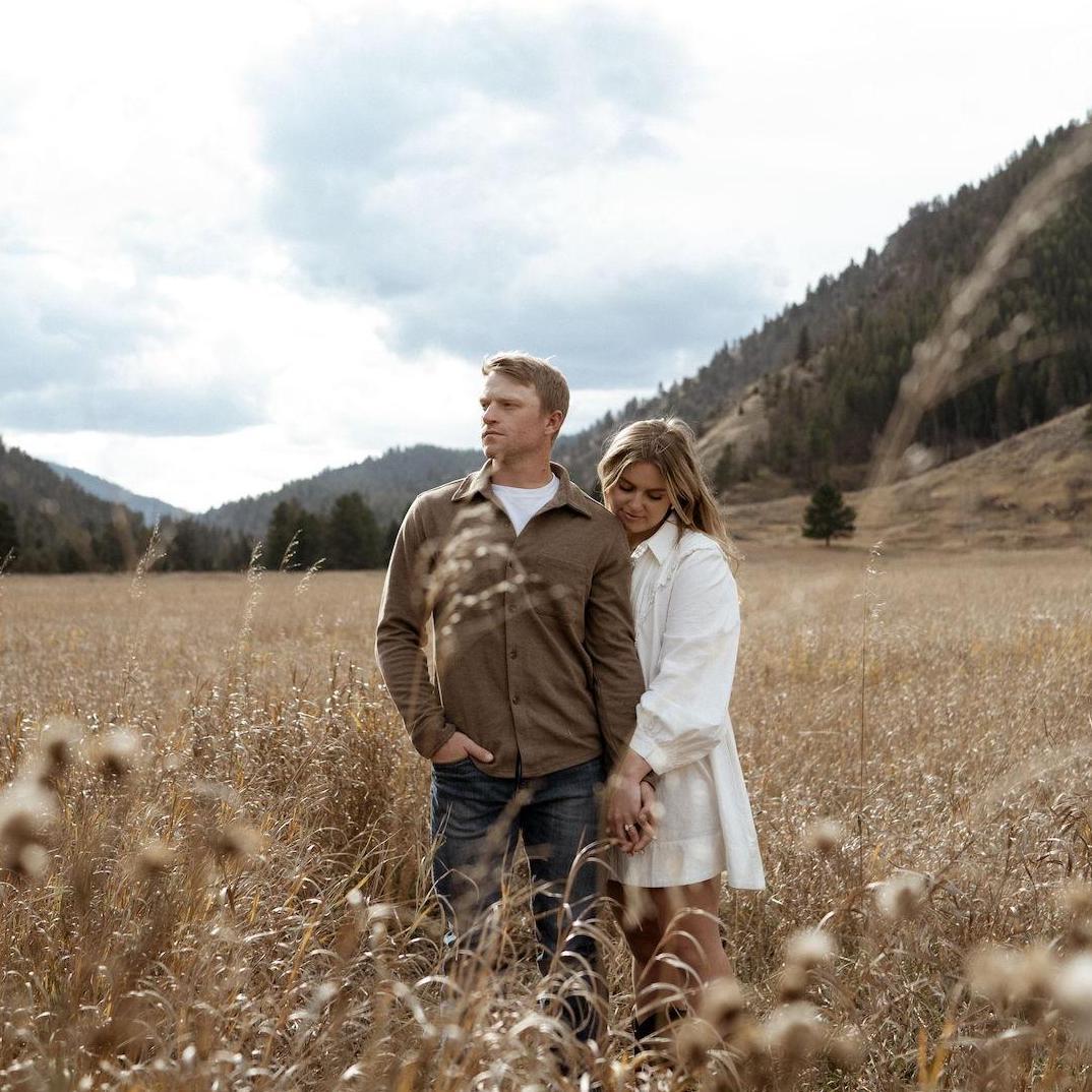 Our engagement photoshoot in the same valley as the day we got engaged