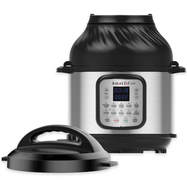 Instant Pot 8 Quart Crisp Multi-Cooker + Air Fryer, 9-in-1: Pressure Cook, Steam, Slow Cook, Sauté, Air Fry, Bake, Broil, Roast, Keep Warm, Rice, Oatmeal