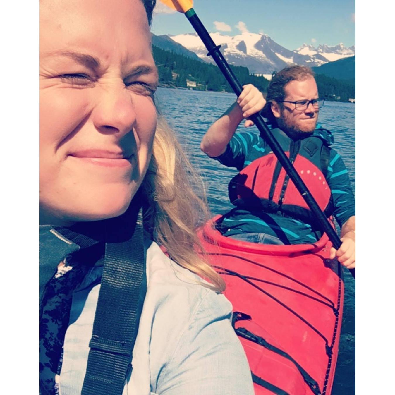 Kayaking in Auke Bay, Alaska