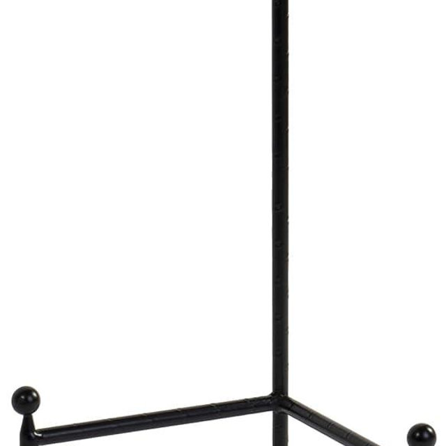 Red Co. Decorative Tripod Plate Stand and Art Holder Easel in Black Finish - 14" h