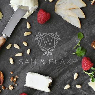 Personalized Shoots & Leaves Slate Cheese Board