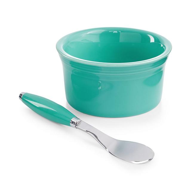 Fiesta 2-Piece Turquoise 8 oz. Dip Bowl and Spreader Set