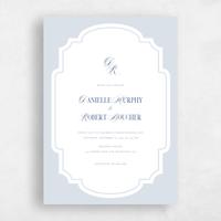 Blue Wedding Invitation - Marisol Classic