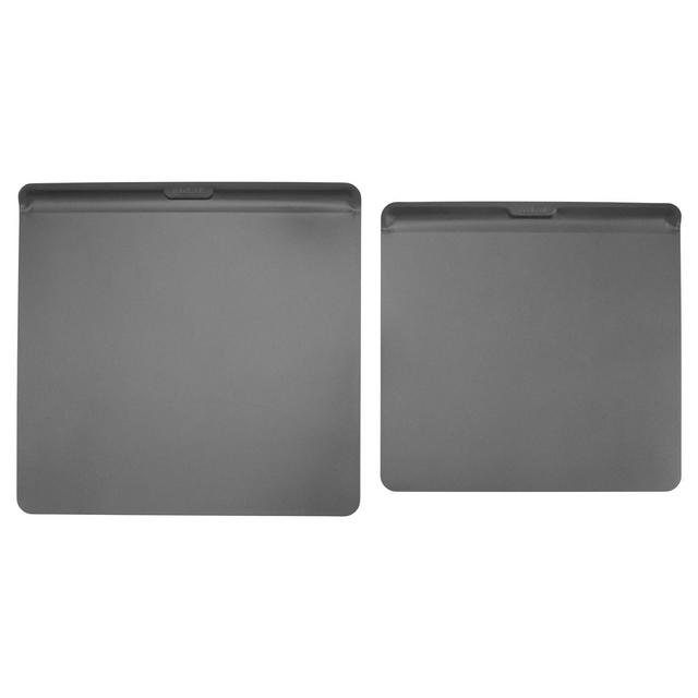 GoodCook Ready Medium and Large 2pk Nonstick Cookie Sheets Dark Gray