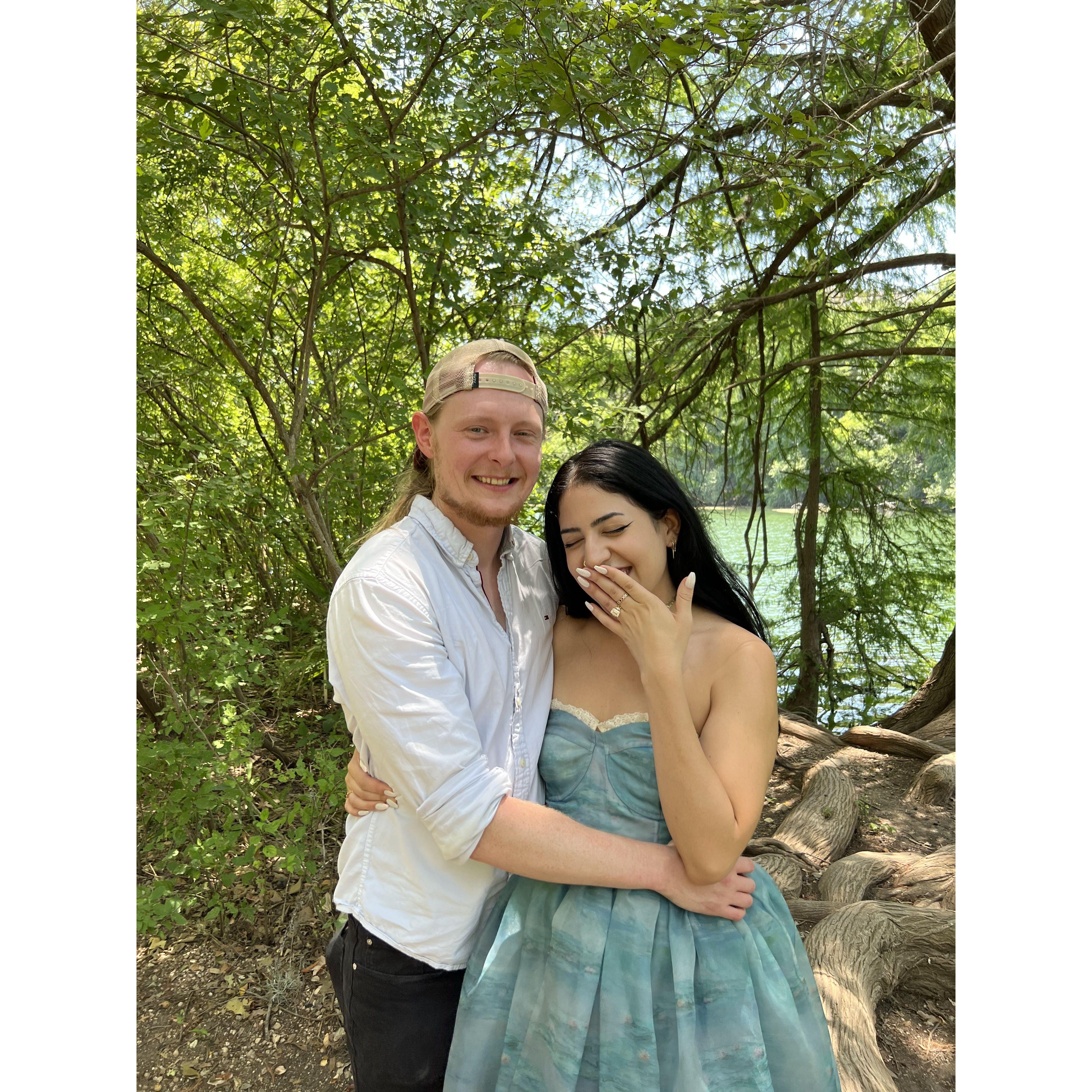 The day Howie proposed!