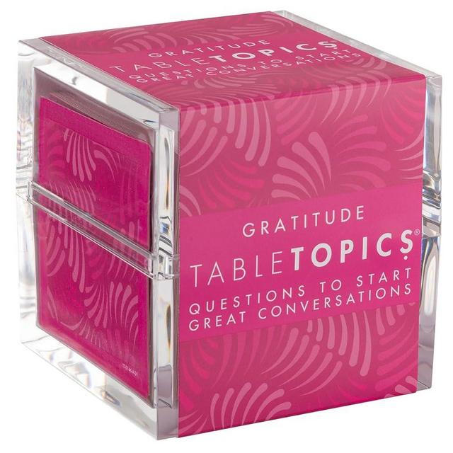 TableTopics Gratitude - 135 Fun Question Cards, Gratitude Conversation Starters for Family & Friends