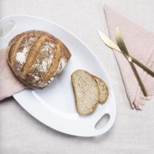 Oval Platter with Handles, Set of 2