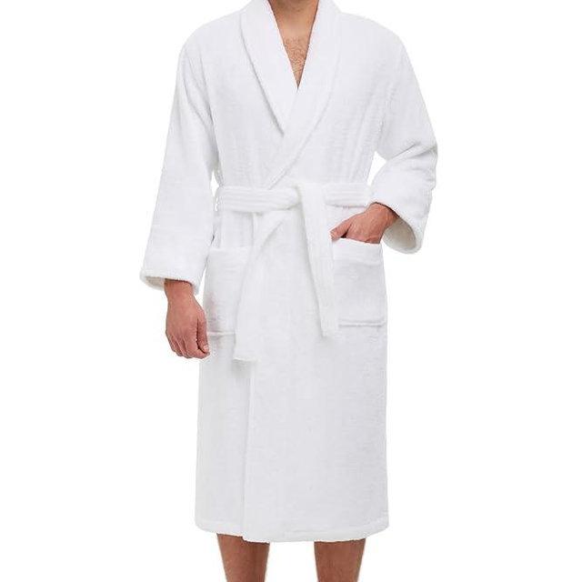MONARCH Unisex Terry Bathrobe - 100% Lux Combed Cotton, Terry Shawl Collar Robe, Five-Star Hotel Choice, Non-Hooded