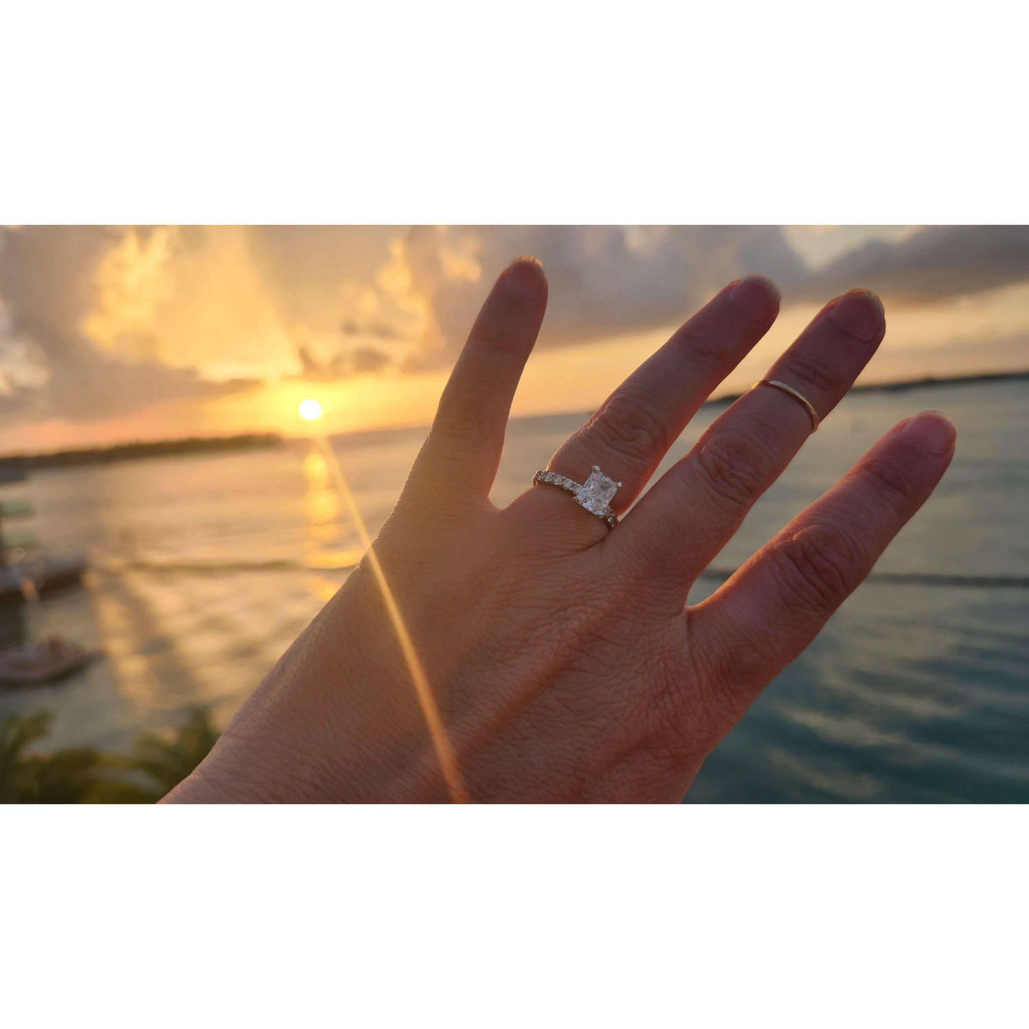 He asked on a beach. We will say forever on one too.