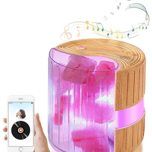 Himalayan Salt Lamp & Aromatherapy Diffuser 300ML - Bluetooth White Noise Sound Machine for Relaxation,Home Office Bedroom Night Light - Unique Gift for Adults, Men, Women, Kids, Birthday, Holiday