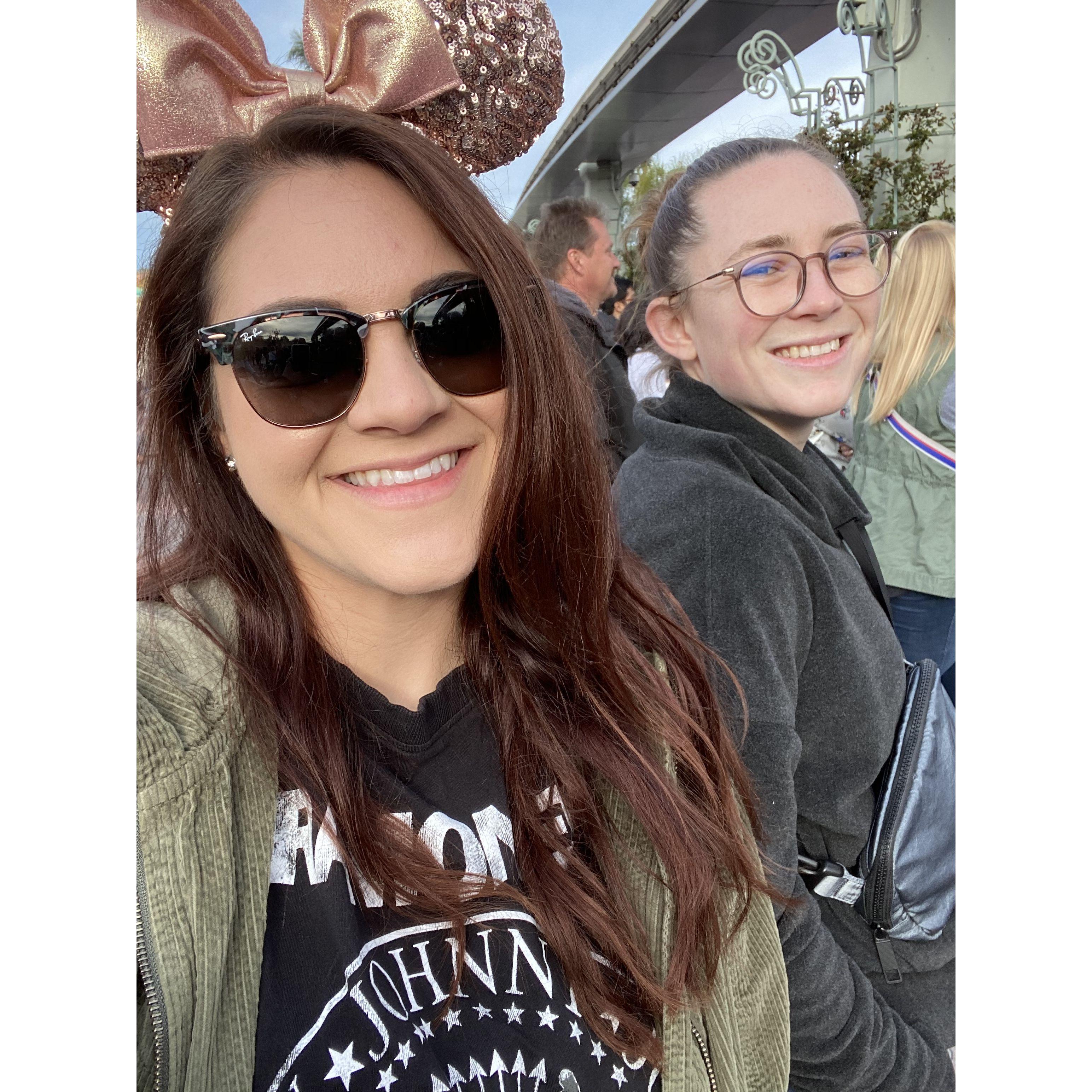 Carissa and Becca at one of many Disney trips