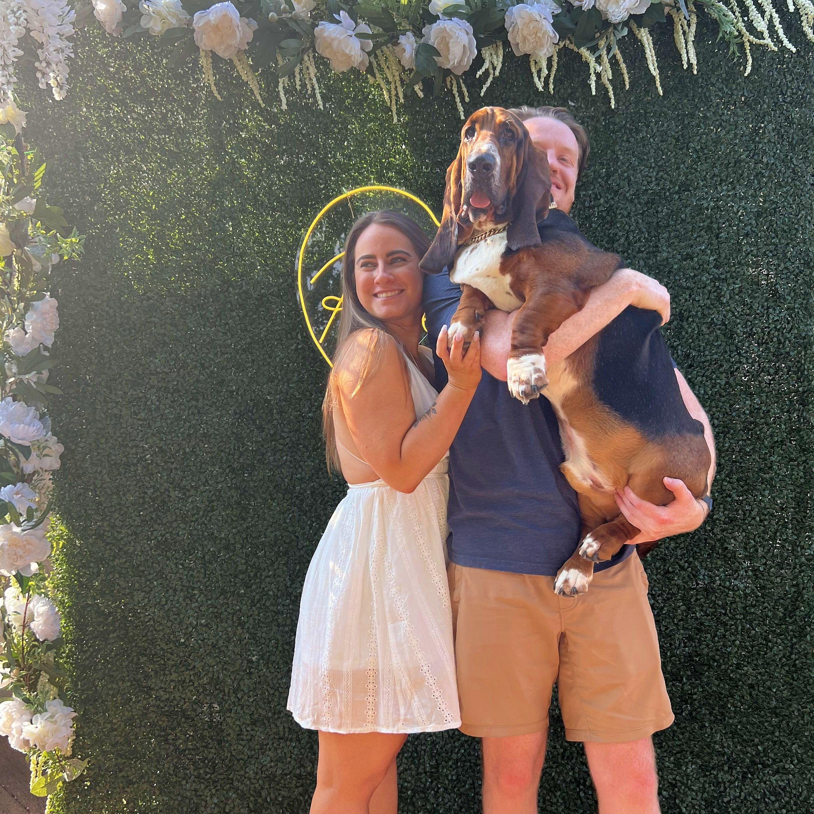 At our engagement party